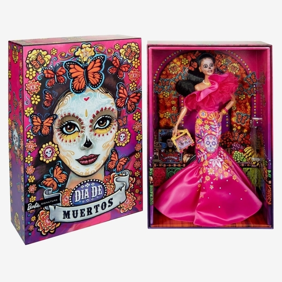 NRFB Mattel, Barbie Signature 2023 Día De Muertos Barbie Doll Collectible, NIB - Picture 4 of 14